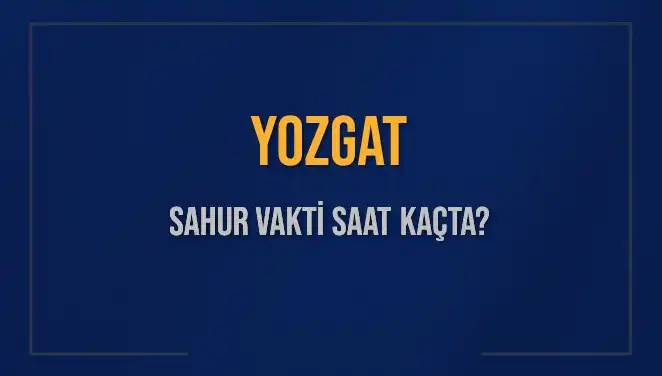Yozgat’ta Sahur Vakti İçin Heyecan Doruğa Ulaşıyor!